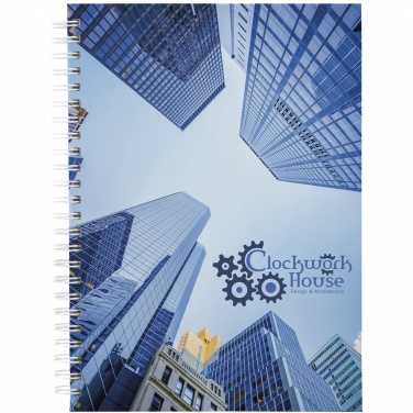 Logo trade promotional merchandise photo of: Wire-o A5 notebook hard cover