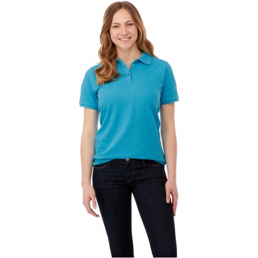 Logotrade promotional gift picture of: Beryl short sleeve women's organic recycled polo