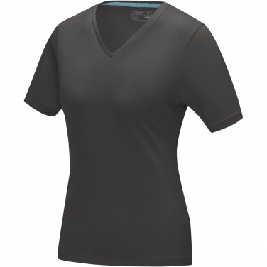 Logotrade promotional merchandise picture of: Kawartha short sleeve women's organic V-neck t-shirt