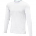 Ponoka long sleeve men's organic t-shirt, White