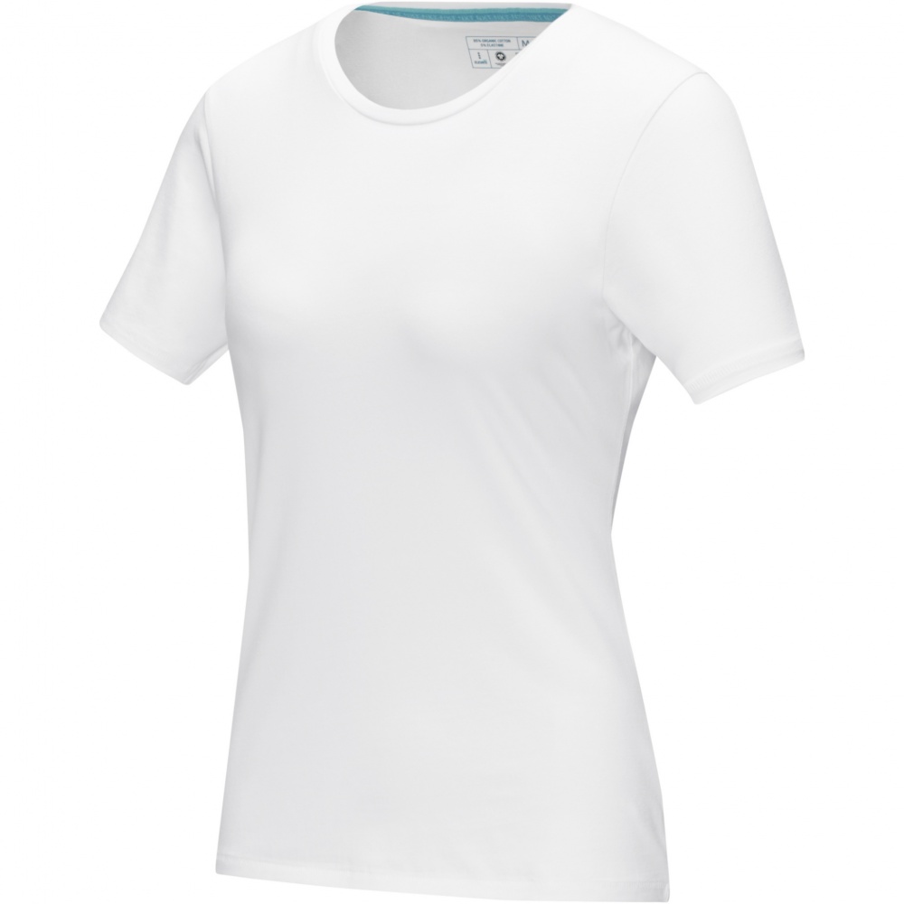 Logo trade business gifts image of: Balfour short sleeve women's organic t-shirt