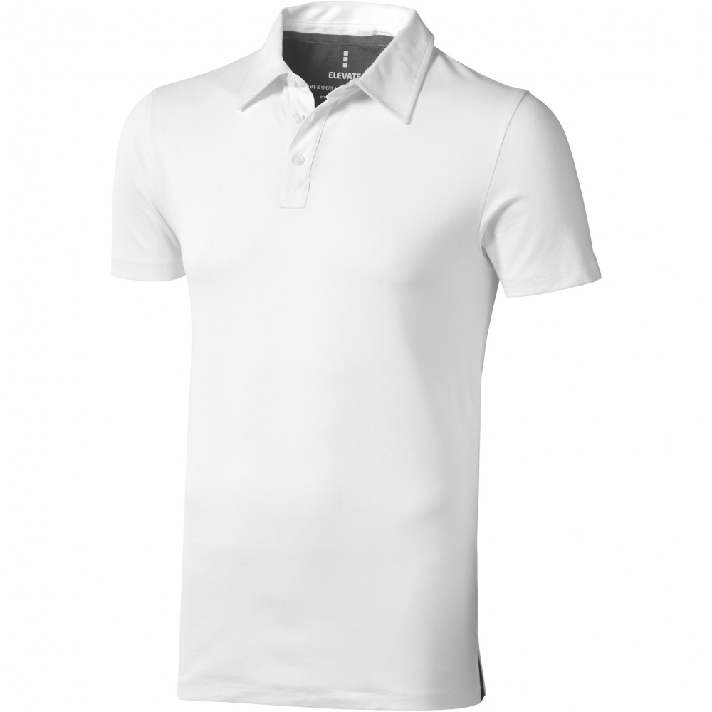 Logo trade promotional giveaways image of: Markham short sleeve men's stretch polo