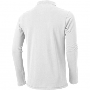 Logo trade promotional giveaways image of: Oakville long sleeve men's polo