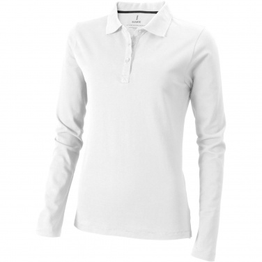 Logo trade promotional gift photo of: Oakville long sleeve women's polo