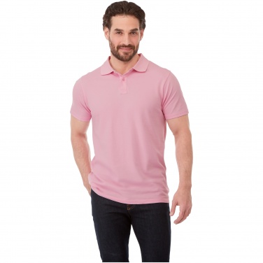 Logo trade promotional giveaway photo of: Helios short sleeve men's polo