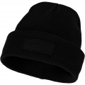 Boreas beanie with patch, Solid black