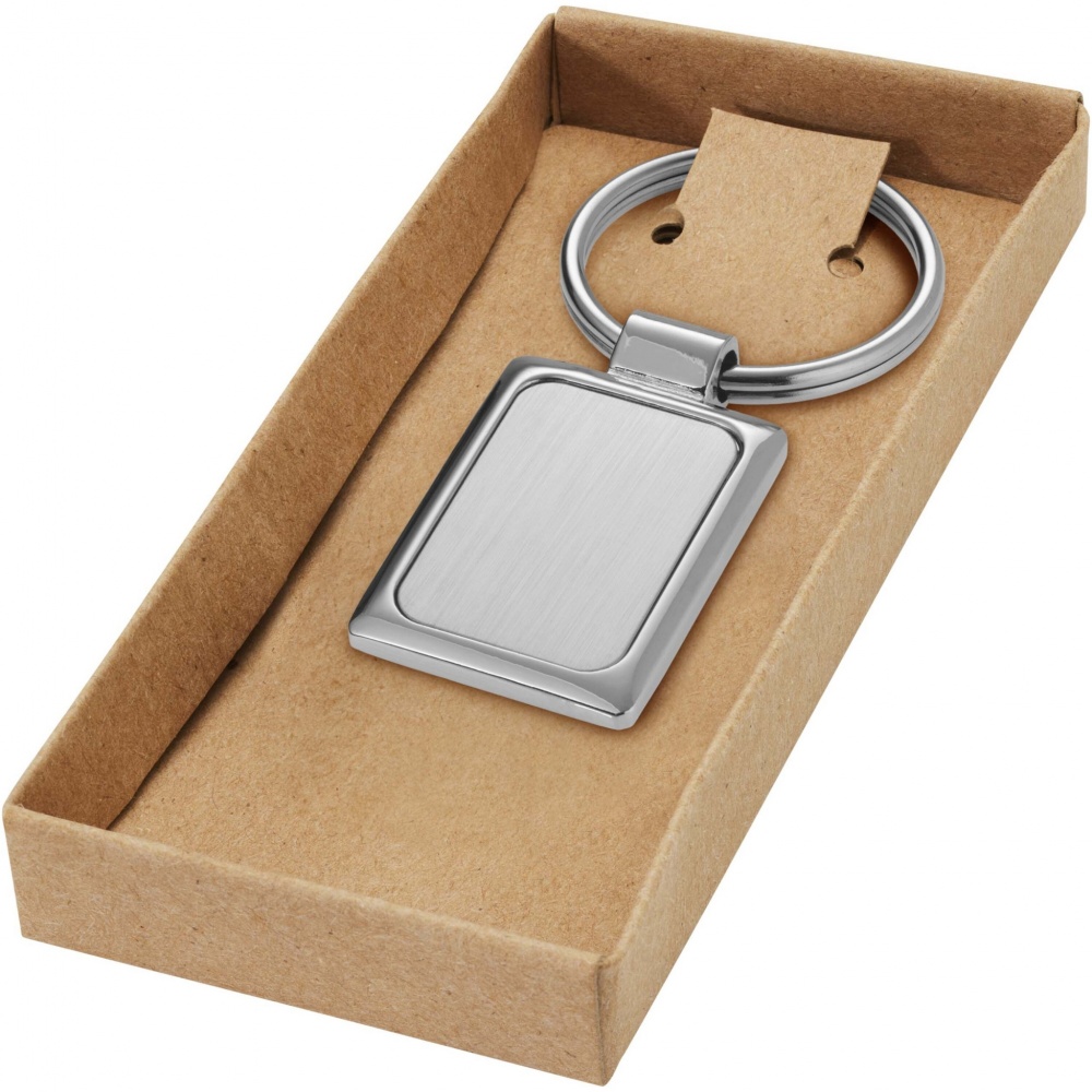 Logo trade corporate gifts picture of: Sergio rectangular metal keychain