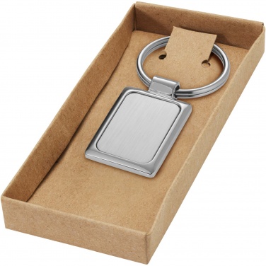 Logotrade promotional merchandise image of: Sergio rectangular metal keychain