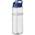 H2O Active® Vibe 850 ml spout lid sport bottle, Transparent / Blue