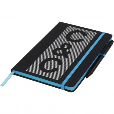 Logo trade promotional gifts picture of: Noir Edge medium notebook