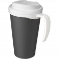 Americano® Grande 350 ml mug with spill-proof lid, Grey / White