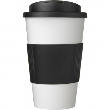 Logotrade promotional item picture of: Americano® 350 ml tumbler with grip & spill-proof lid