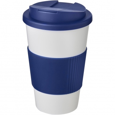 Logo trade promotional giveaway photo of: Americano® 350 ml tumbler with grip & spill-proof lid