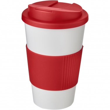 Logo trade advertising product photo of: Americano® 350 ml tumbler with grip & spill-proof lid