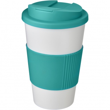 Logo trade corporate gifts image of: Americano® 350 ml tumbler with grip & spill-proof lid