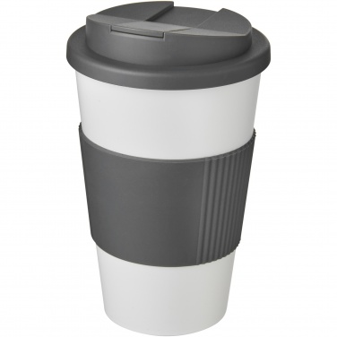 Logo trade promotional gifts picture of: Americano® 350 ml tumbler with grip & spill-proof lid