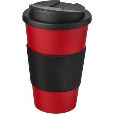 Logo trade promotional gifts picture of: Americano® 350 ml tumbler with grip & spill-proof lid