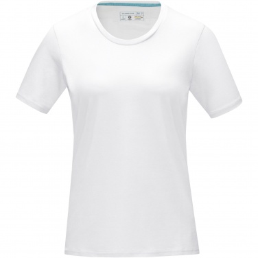 Logo trade promotional giveaway photo of: Azurite short sleeve women’s organic t-shirt