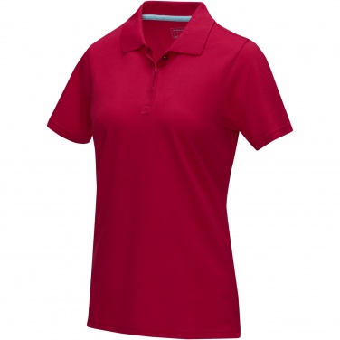 Logo trade promotional merchandise image of: Graphite short sleeve women’s organic polo