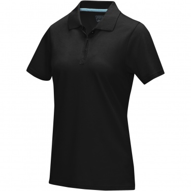 Logo trade promotional merchandise image of: Graphite short sleeve women’s organic polo