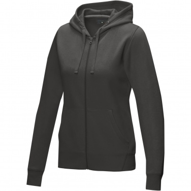 Logo trade promotional merchandise image of: Ruby women’s organic recycled full zip hoodie