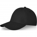 Davis 6 panel cap, Solid black