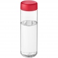 H2O Active® Vibe 850 ml screw cap water bottle, Transparent / Red