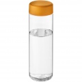 H2O Active® Vibe 850 ml screw cap water bottle, Transparent / Orange