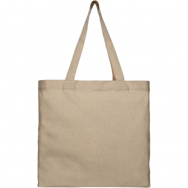 Logo trade promotional merchandise image of: Pheebs 210 g/m² recycled gusset tote bag 13L