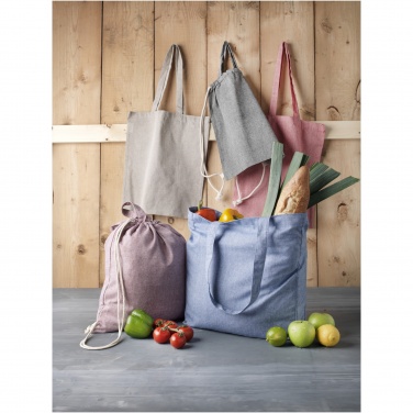 Logo trade advertising products image of: Pheebs 210 g/m² recycled gusset tote bag 13L