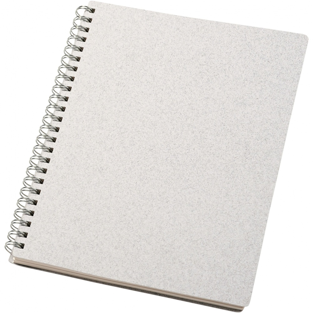 Logo trade promotional item photo of: Bianco A5 size wire-o notebook