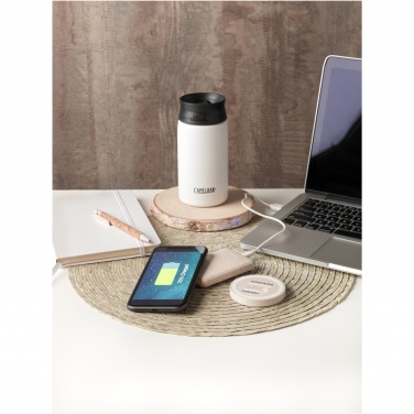 Logo trade promotional merchandise photo of: Naka 5W wheat straw wireless charging pad