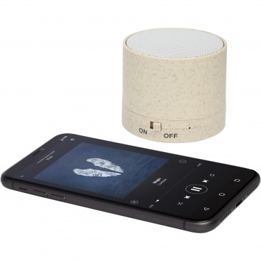 Logotrade corporate gift image of: Kikai wheat straw Bluetooth® speaker