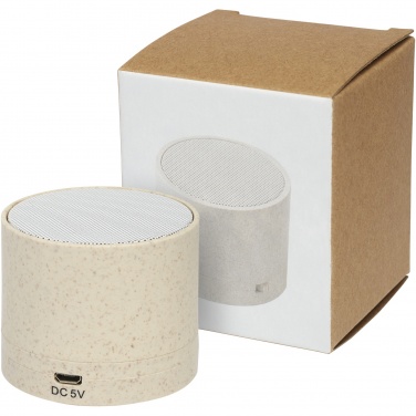 Logo trade promotional gift photo of: Kikai wheat straw Bluetooth® speaker