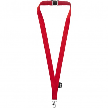 Logo trade promotional gifts image of: Tom recycled PET lanyard with breakaway closure