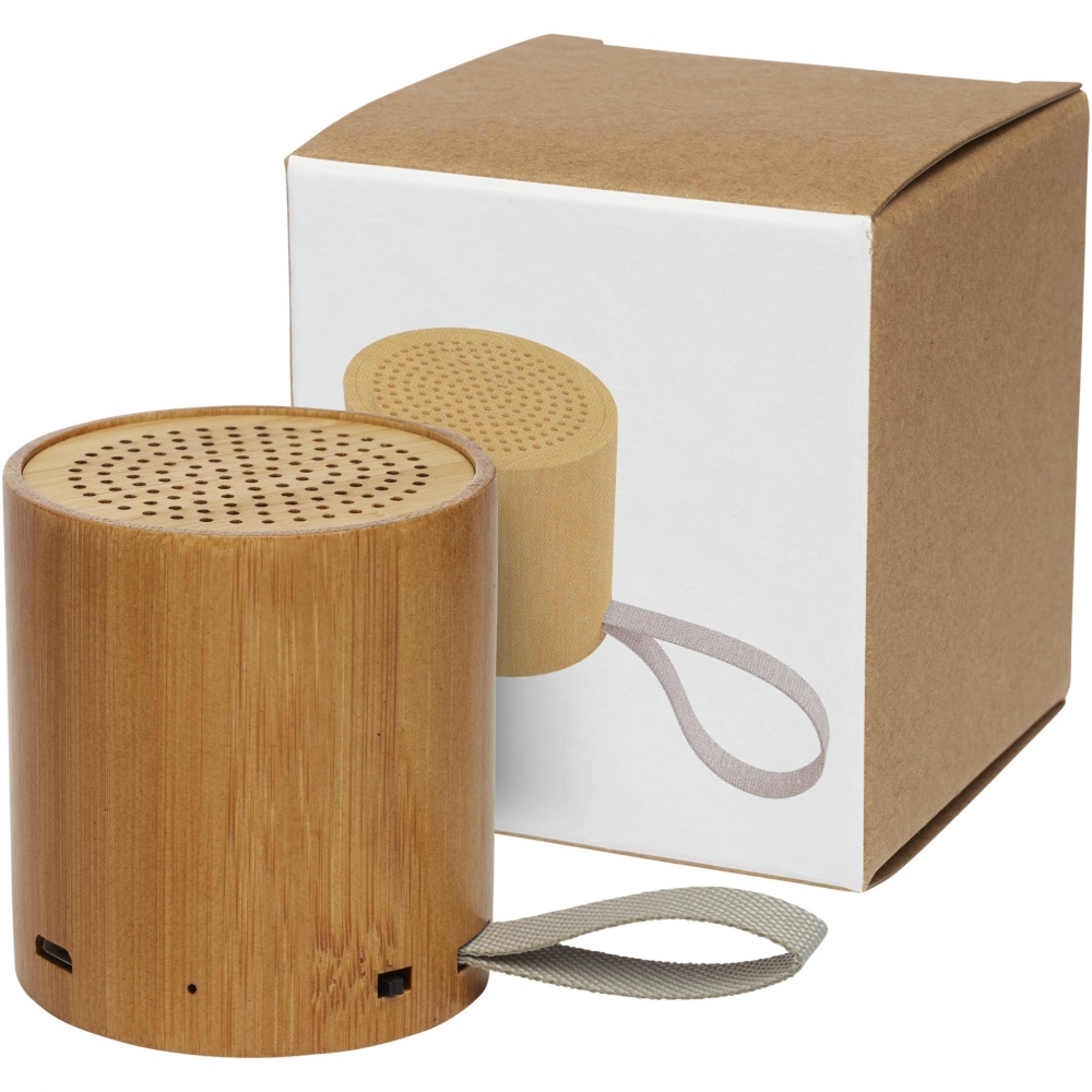 Logo trade promotional products image of: Lako bamboo Bluetooth® speaker 