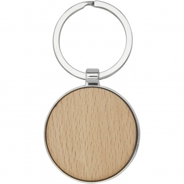 Logotrade promotional merchandise picture of: Moreno beech wood round keychain