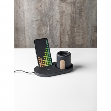 Logo trade promotional merchandise photo of: Klip 5W wireless charging desk organizer