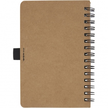 Logotrade promotional giveaways photo of: Cobble A6 wire-o recycled cardboard notebook with stone paper