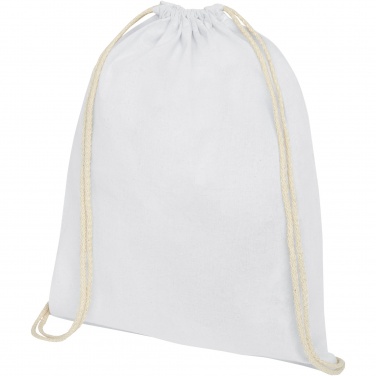 Logo trade promotional item photo of: Oregon 140 g/m² cotton drawstring bag 5L