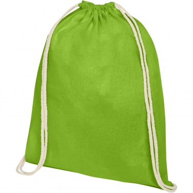 Logo trade advertising products picture of: Oregon 140 g/m² cotton drawstring bag 5L