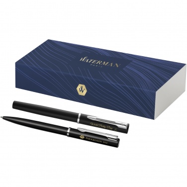 Logotrade business gift image of: Waterman Allure ballpoint and rollerball pen set