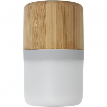 Logo trade corporate gifts picture of: Aurea bamboo Bluetooth® speaker with light 