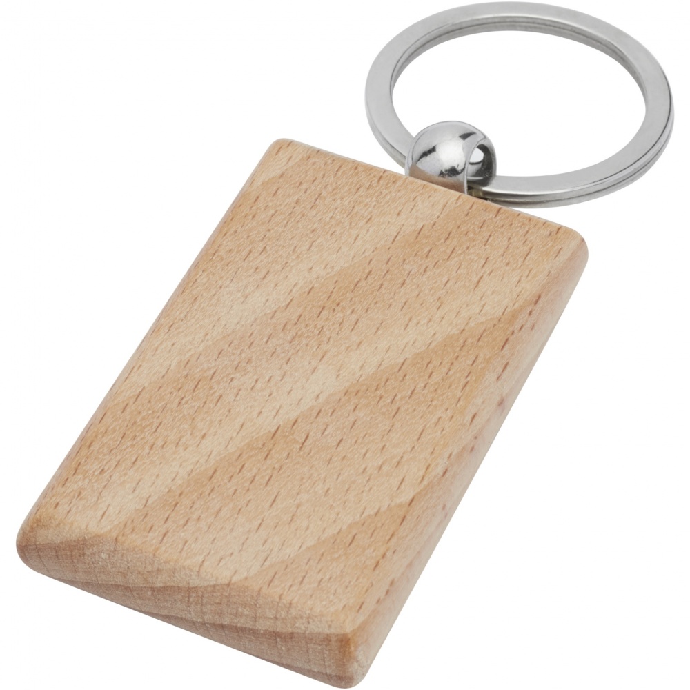 Logotrade promotional merchandise picture of: Gian beech wood rectangular keychain