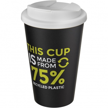 Logo trade promotional gifts image of: Americano® Eco 350 ml recycled tumbler with spill-proof lid