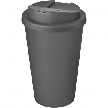 Logo trade business gifts image of: Americano® Eco 350 ml recycled tumbler with spill-proof lid