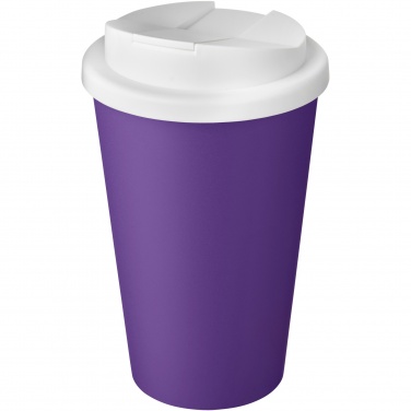 Logo trade business gifts image of: Americano® Eco 350 ml recycled tumbler with spill-proof lid