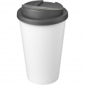 Americano® Eco 350 ml recycled tumbler with spill-proof lid, Grey / White