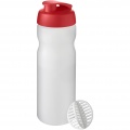 Baseline Plus 650 ml shaker bottle, Red / Frosted clear