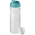 Baseline Plus 650 ml shaker bottle, Aqua / Frosted clear